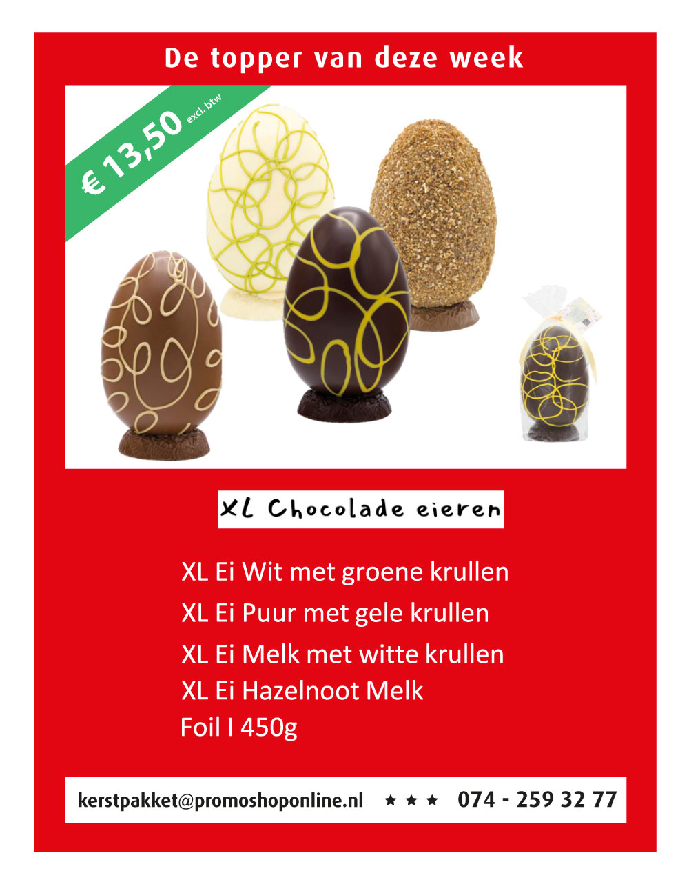 XL Chocolade eieren